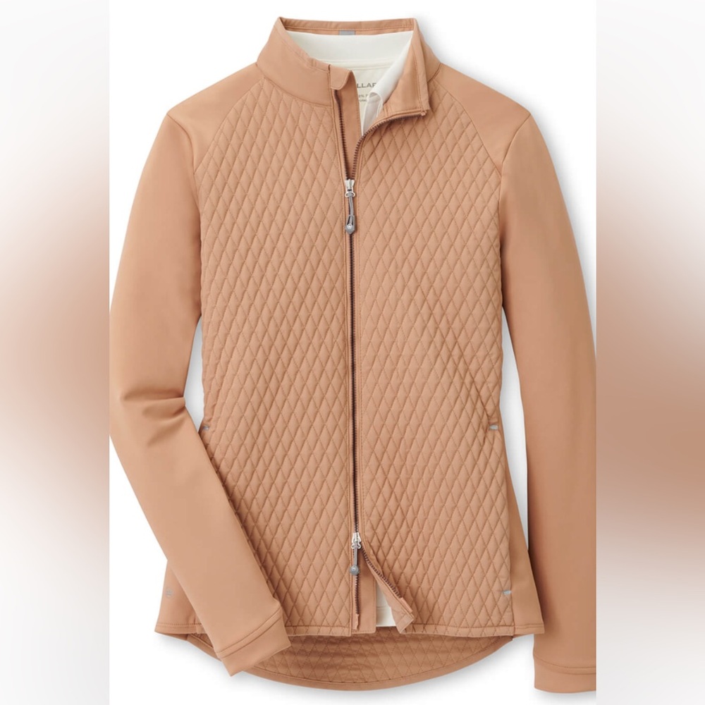 Peter Millar Women’s Camel Merge Hybrid Quilted Jacket